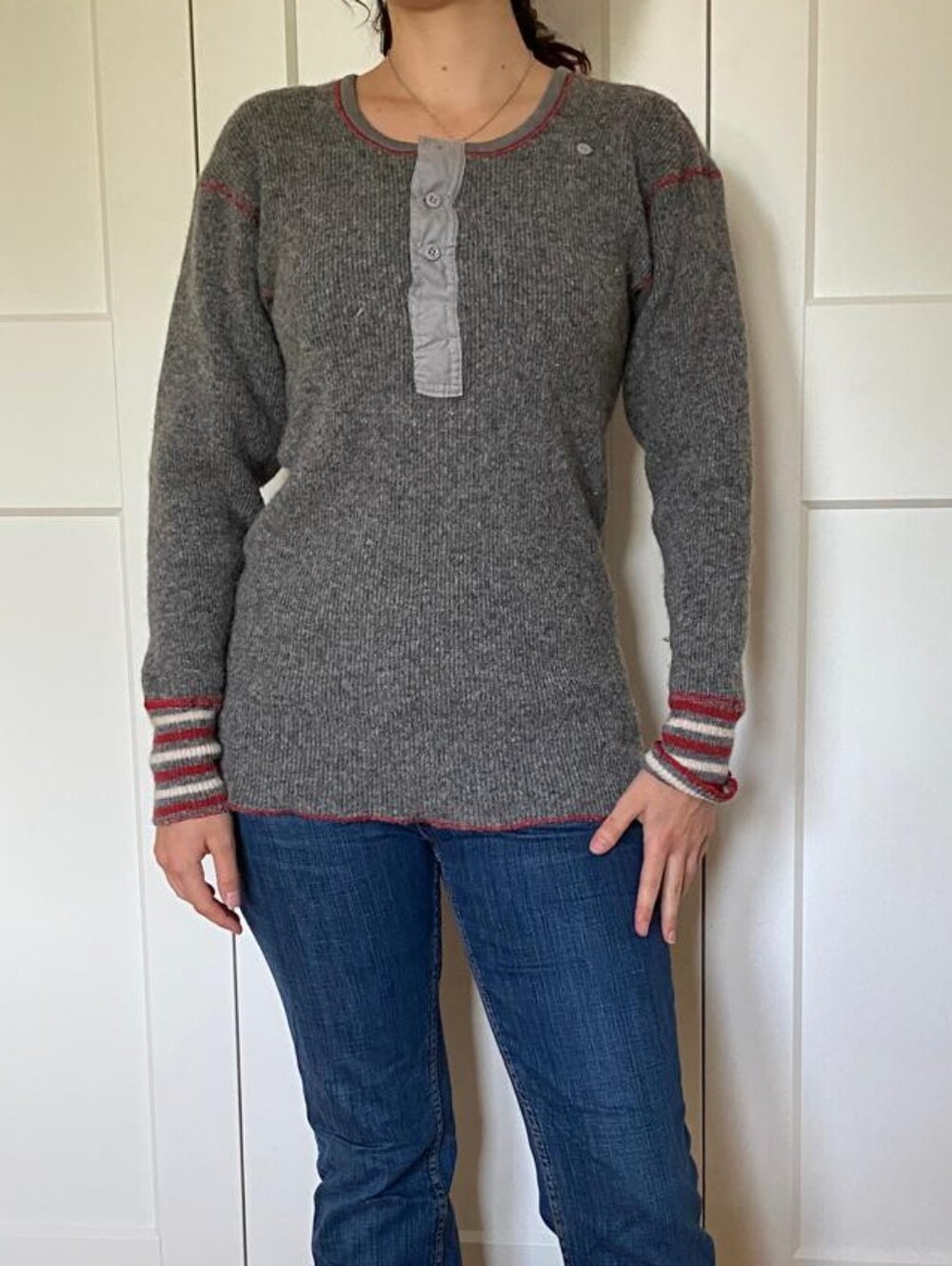 Antique 1920s 1930s Style Mens Wool Sweater